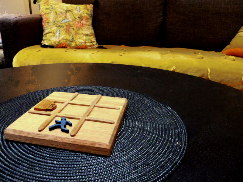 jeu de morpion en chêne coloris naturel jeu de morpion en chêne coloris naturel