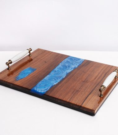 Plateau de presentation 'blue mountain"