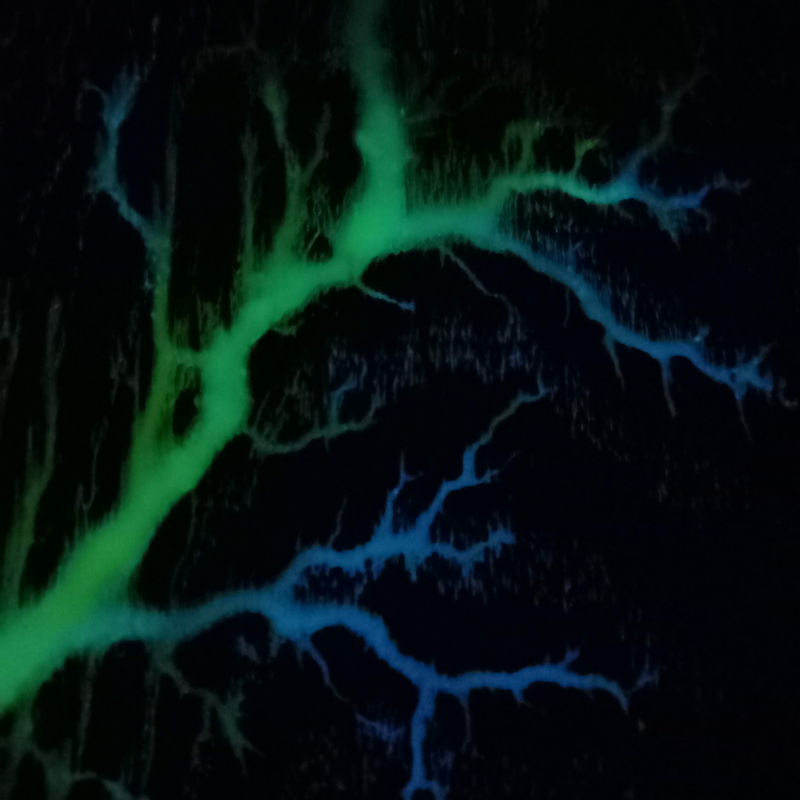 Cadre mural en bois phosphorescent