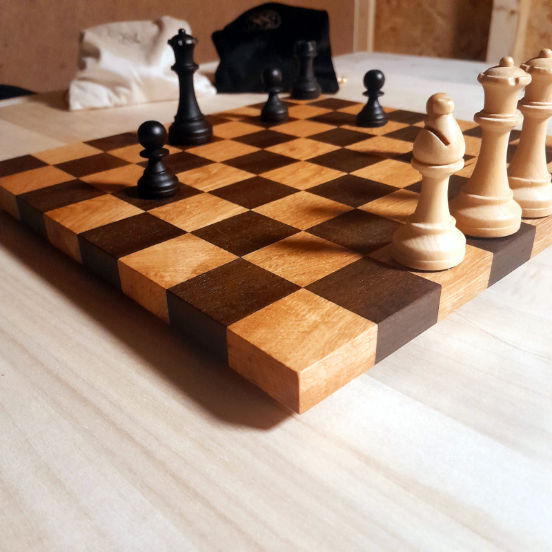 Master Of Chess – Jeu De Dames En Bois De Hêtre Et Bouleau – 39 Cm, Pliable, Feutre Anti-rayures – 40 Pions De Charme
