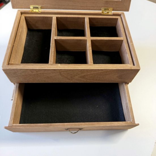 boite bijoux grand modèle marron