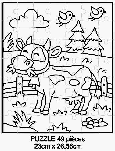 puzzle vache