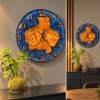 horloge murale bleu horloge murale bleu
