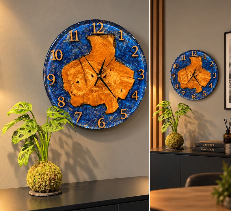 horloge murale bleu horloge murale bleu